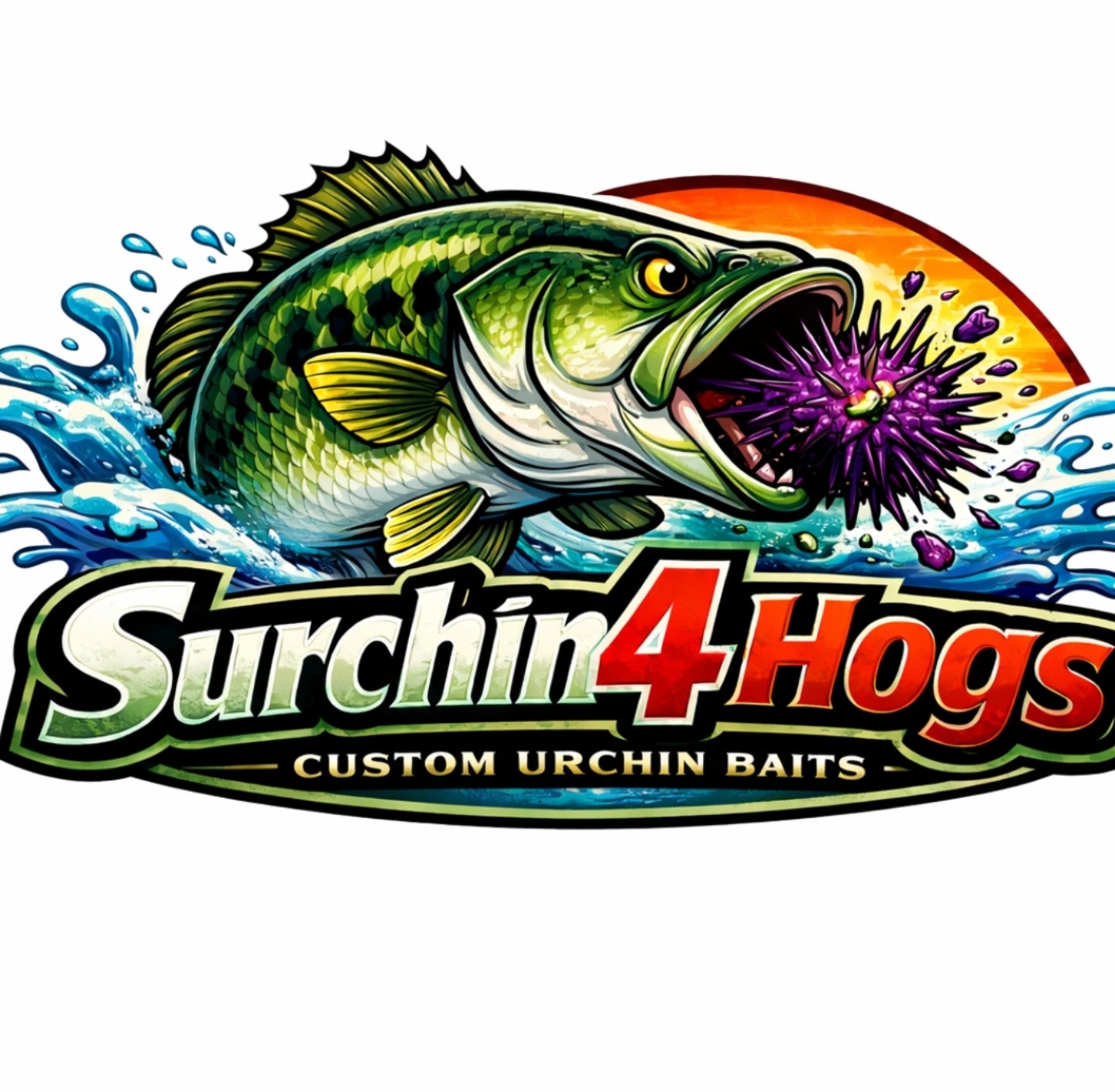 Custom small urchin fuzzy lure