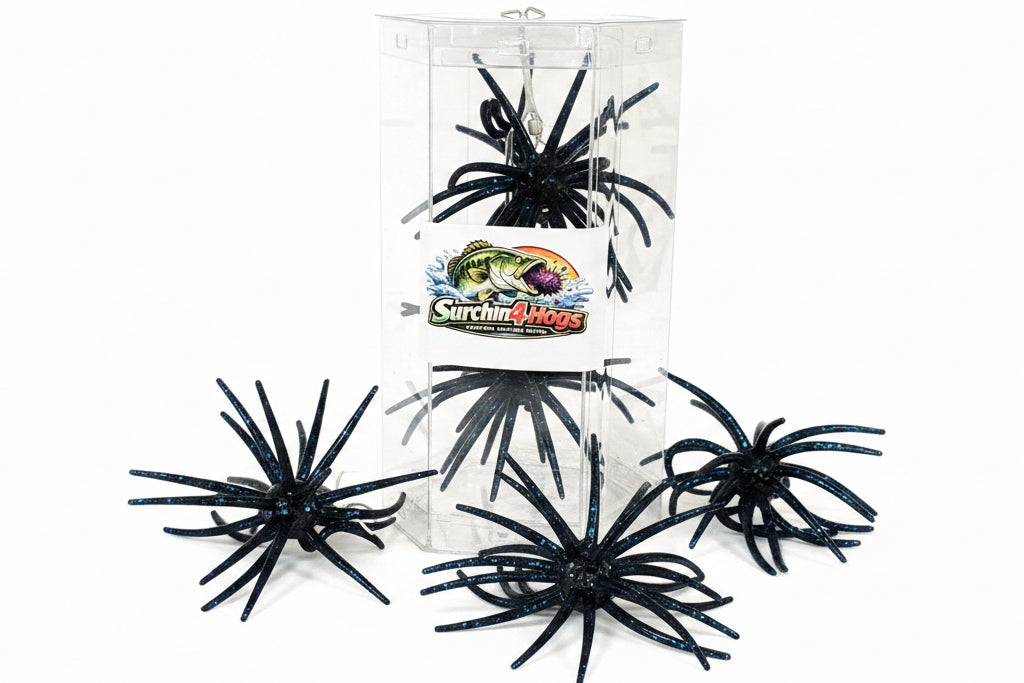 Limited Time Pre-rigged Black and Blue Casual Urchin 2 pack